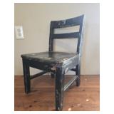 Black wood childs chair