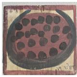Original Mose T painting watermelon on wood