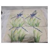 Set of 4 dragonfly decor