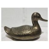 Brass duck decor