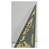 Original Mose T Green Bird Painting on Wood