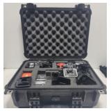 Large case with hero 4 go pro with accessories