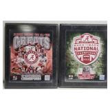 2 Alabama football plaques