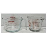 Glass Pyrex & Fire-King Measuring Cups