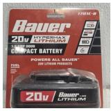 Bauer 20v hypermax lithium battery