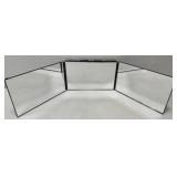 Portable fold out mirror