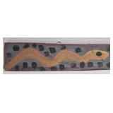 Original Mose T painting SNAKE on wood