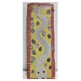 Original Mose T White Snake Painting on Wood