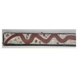 Original Mose T painting RED SNAKE on wood