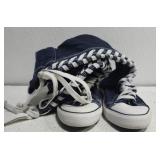 Knee high lace up shoes