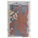 Original Mose T Red Bird Painting on Wood