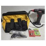 Craftsman 19 volt Inflator & More In Bag