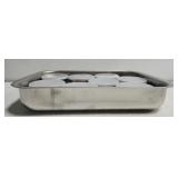 Steel pan w stainless 8 ramekin w lids