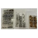 3 boxes of assorted fish hooks