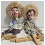 Mexican folk art hand puppets