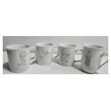 Precious moments lot  of 4 cups