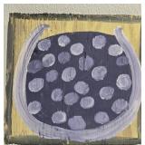 Original Mose T Purple Watermelon Painting on Wood