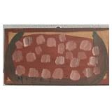 Original Mose T Red Watermelon Painting on Wood