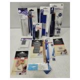 Pencil pouch with drawing pencils & erasers