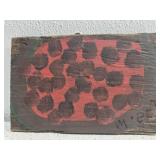 Original Mose T Watermelon Painting on Wood