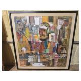 Very large Karyn Betio abstract art