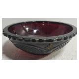 Avon Ruby Red glass bowl Centennial edition