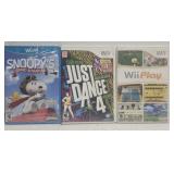 Lot  of 3 Wii games