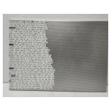 Hanging magnetic message board