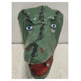 Vintage Paper mache alligator mask Original Lady p