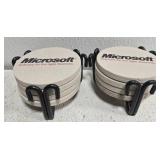 2 sets of 4 Microsoft coasters