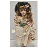 Vintage Porcelain Limited Edition Collectible Doll