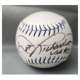 Autographed softball Richardson