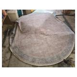 8ft long round rug