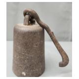 Vintage cast iron hanging scale weight