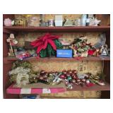 Estate lot of christmas decor and ornaments