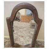 Wood framed mirror