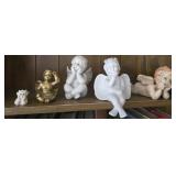 Estate lot of cherub decor