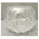 Lead cut crystal roase bowl