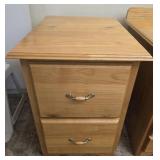 Handmade 2 drawer solid wood filing cabinet