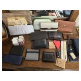 Basket of Misc Wallets Nail Kits And More