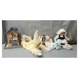 Estate lot of vintage toys decor & more