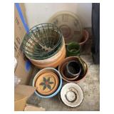 Estate lot of misc planters and more