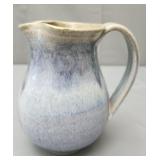 Handmade stoneware pottery pitcher