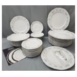 Set of approx 45 Noritake Ivory china