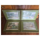 Set of 4 framed prints