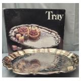 Silver plated serving platter