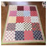 Multicolor hand made quilt