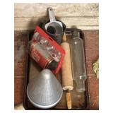 Lot of rolling pins pan and more