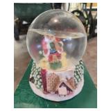 Large Christmas musical snow globe