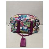 Multicolor coach duffel bag